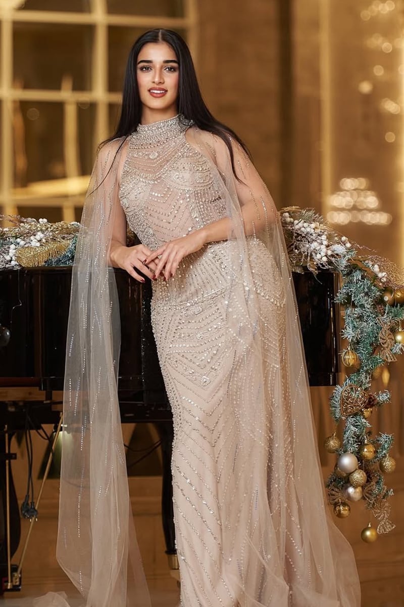 Monique Beaded Maxi Dress | Jewelclues