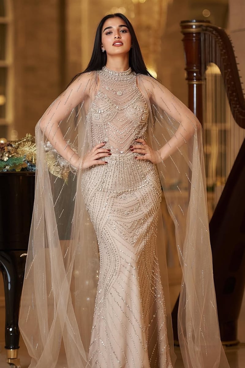 Monique Beaded Maxi Dress | Jewelclues