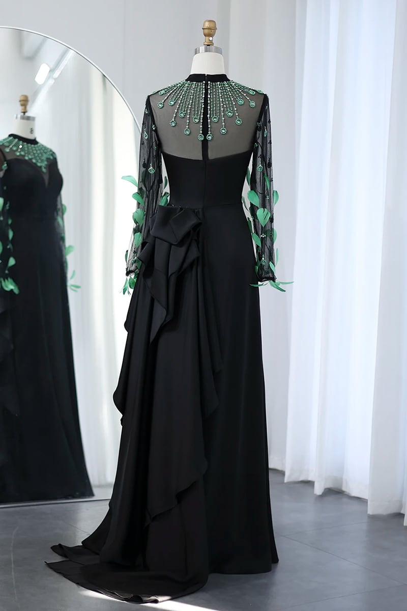 Monique Evening Noire Maxi Dress | Jewelclues