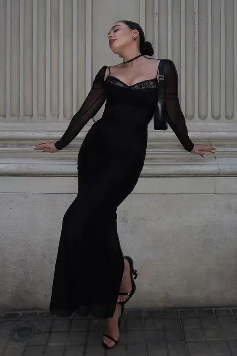 Monroe Long Sleeve Maxi Dress | Jewelclues
