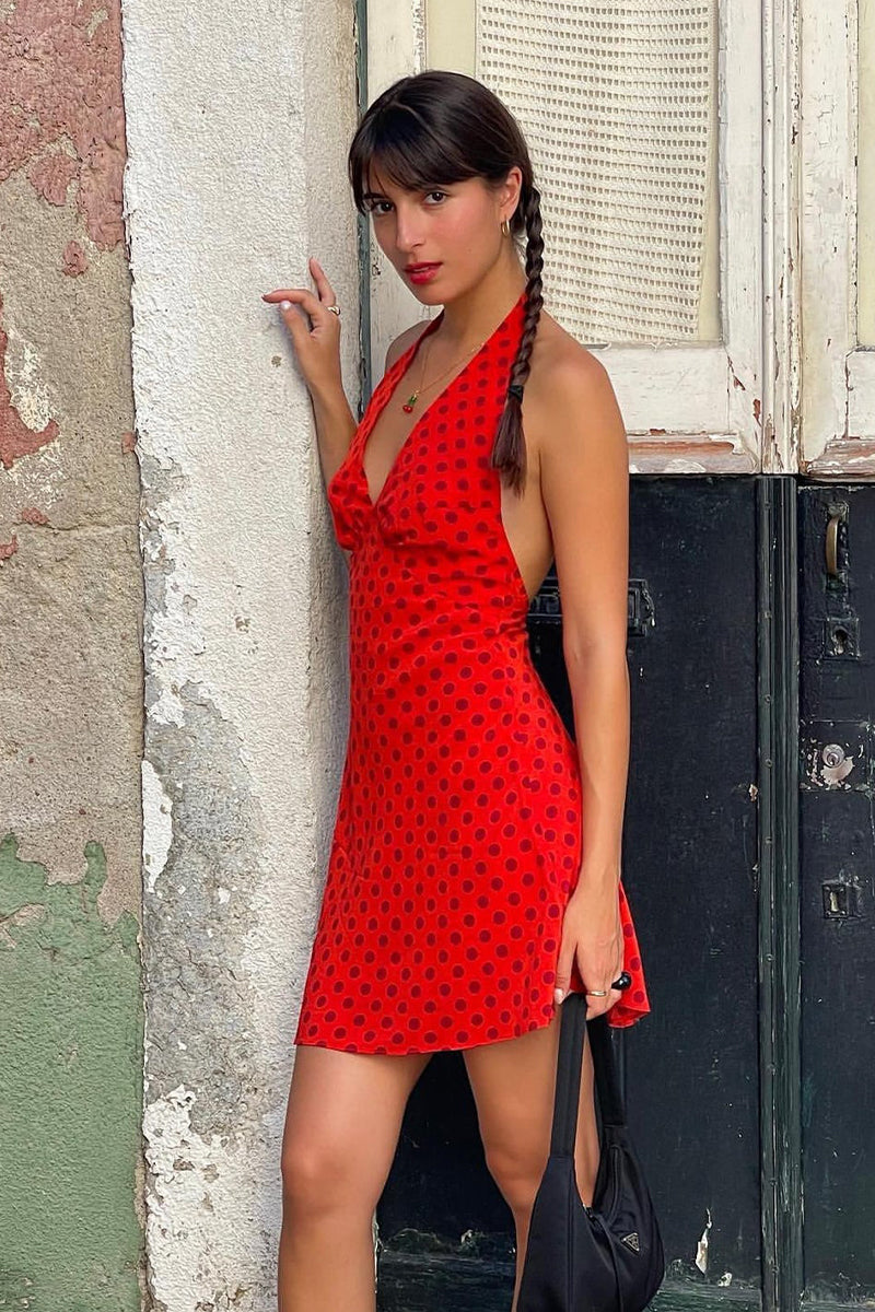 Naples Admiration Halter Mini Dress | Jewelclues