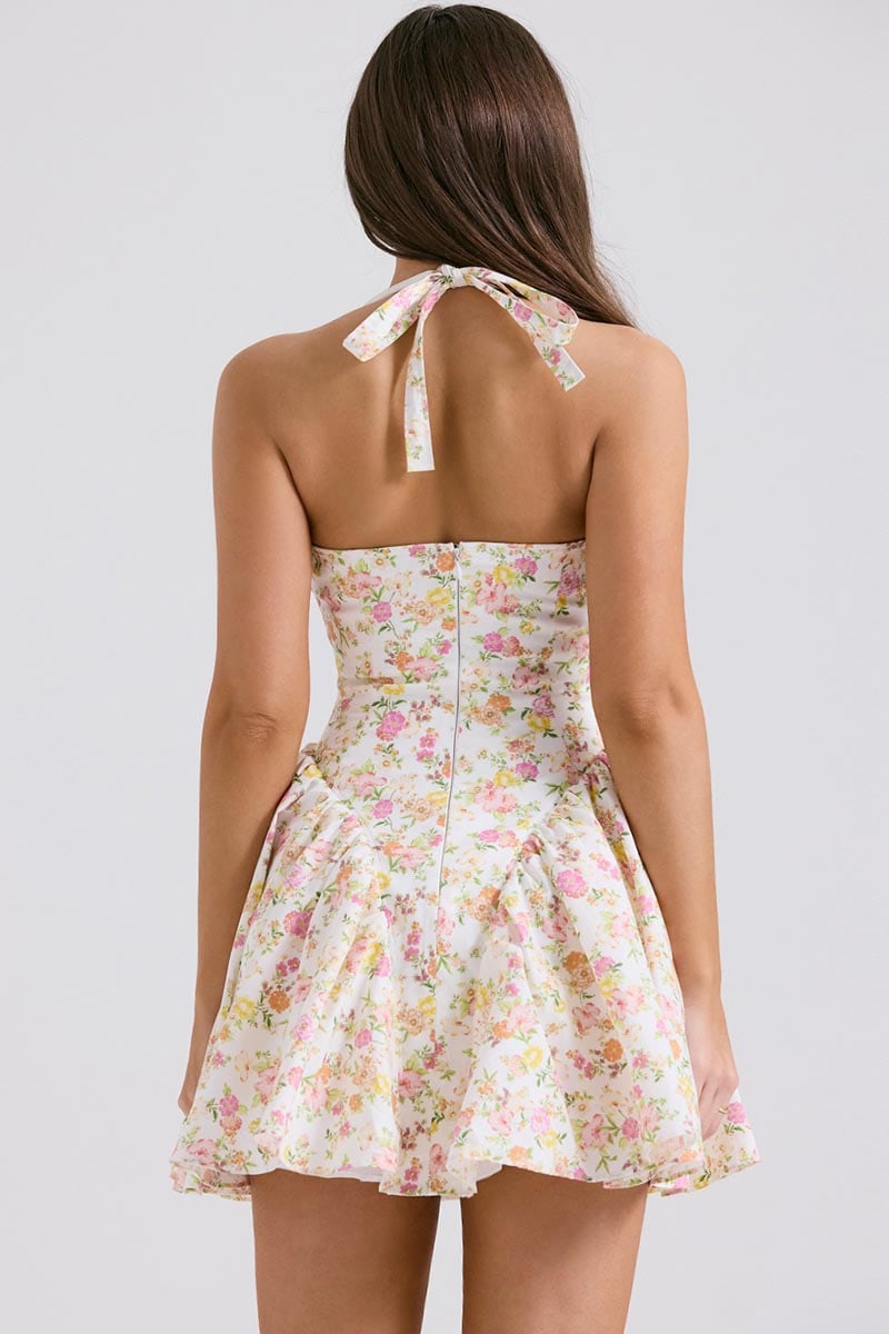 Natural Charmer Floral Print Mini Dress | Jewelclues