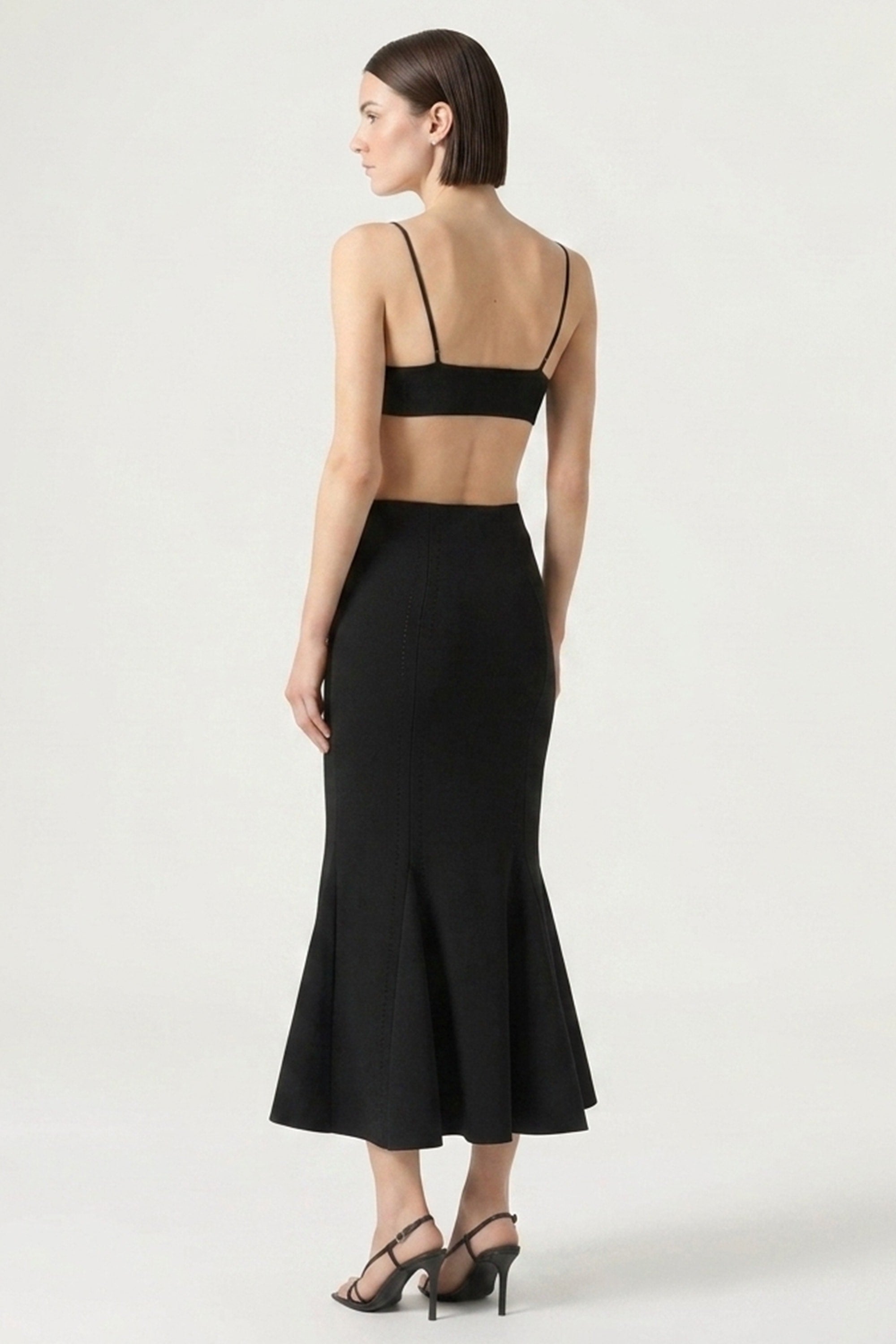 Noirelle Crepe Midi Dress | JewelClues
