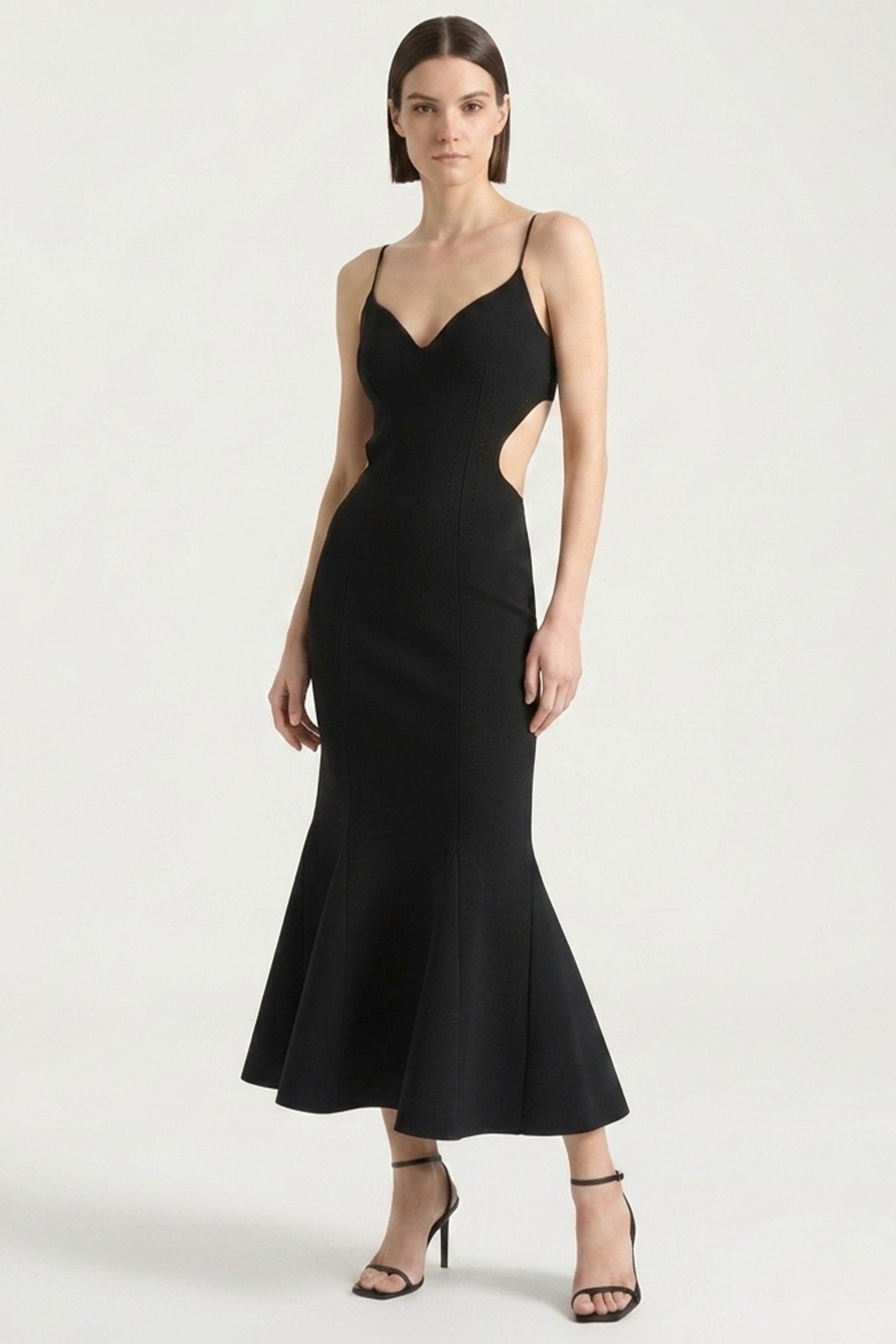 Noirelle Crepe Midi Dress | JewelClues
