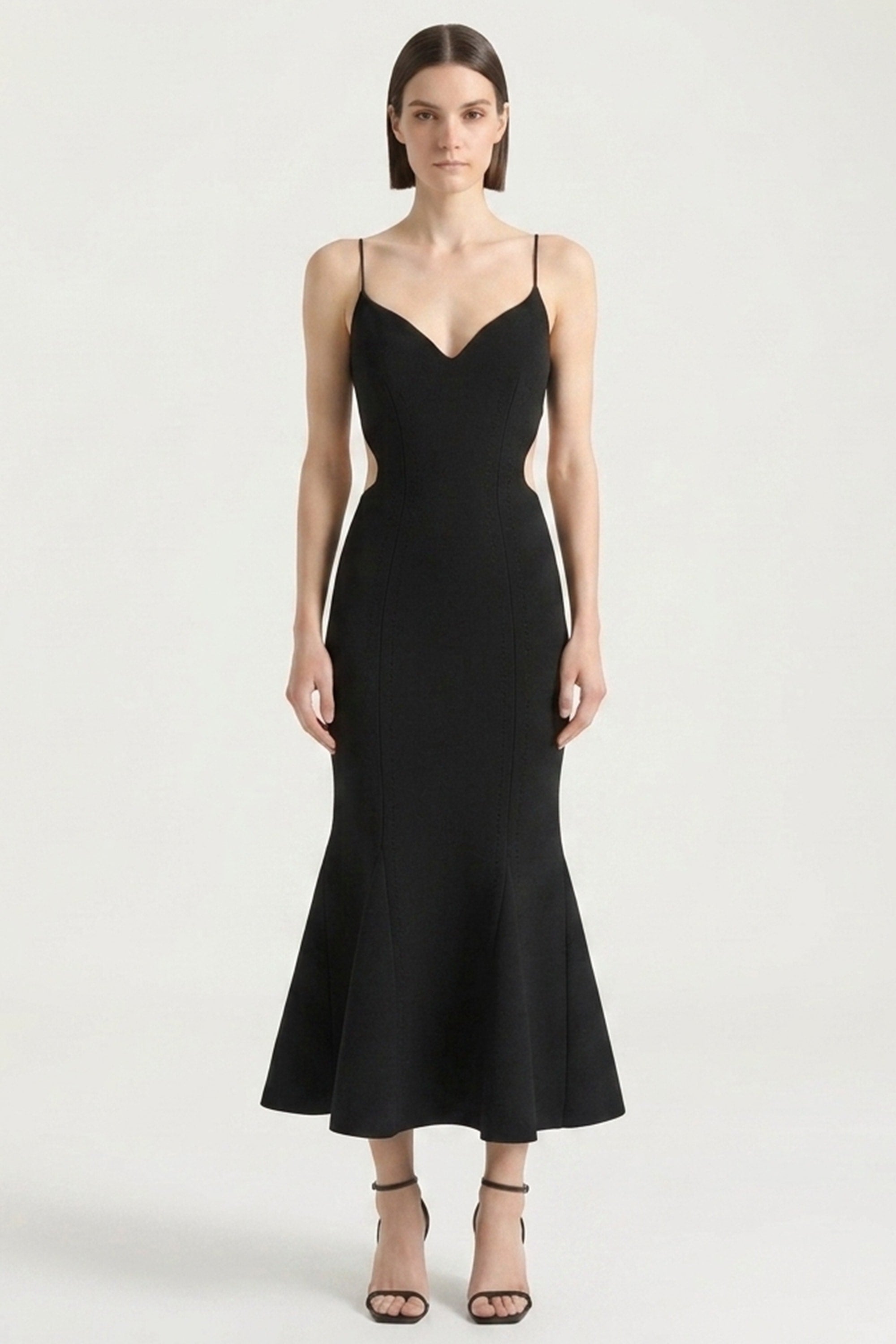 Noirelle Crepe Midi Dress | JewelClues