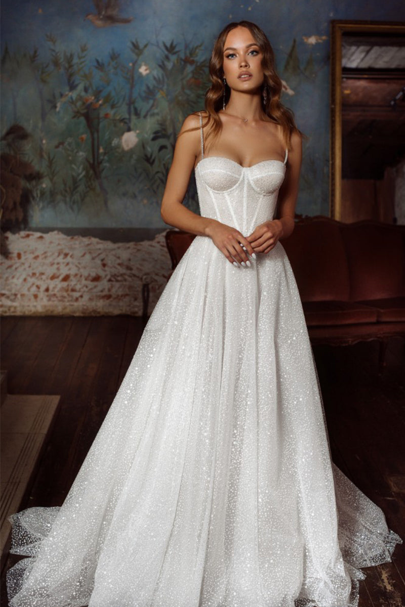 Norah Sparkling Wedding Dress | Jewelclues