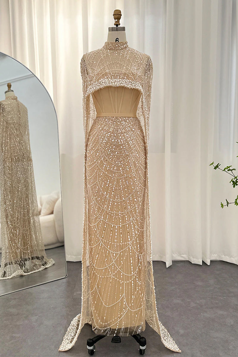 Olivia Pearl Embellished Maxi Dress | Jewelclues | #style_fully lined