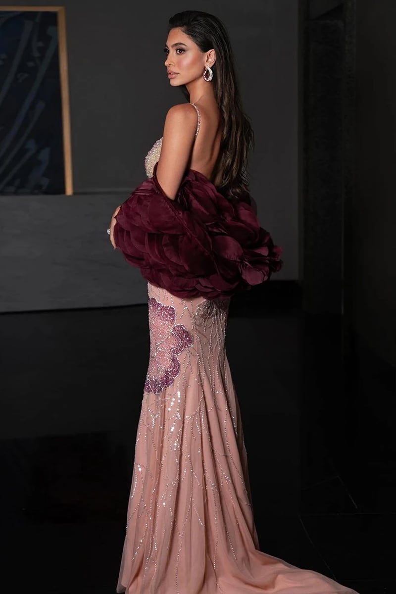 Ophelia Rosette Couture Gown | Jewelclues