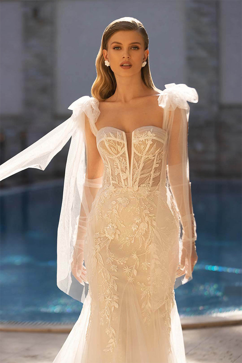Passionate Love A-line Wedding Dress | Jewelclues