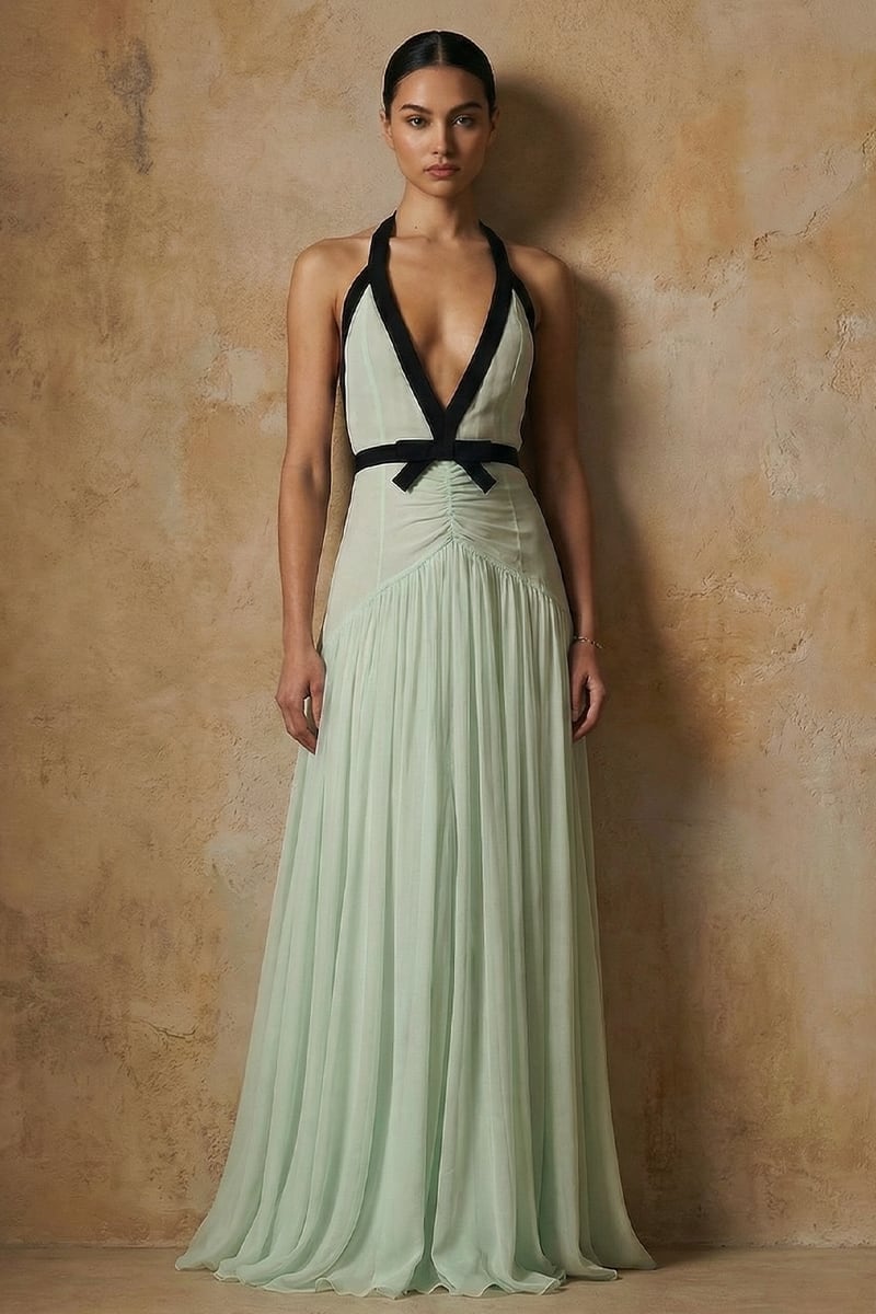 Penelope Chiffon Evening Gown | JewelClues