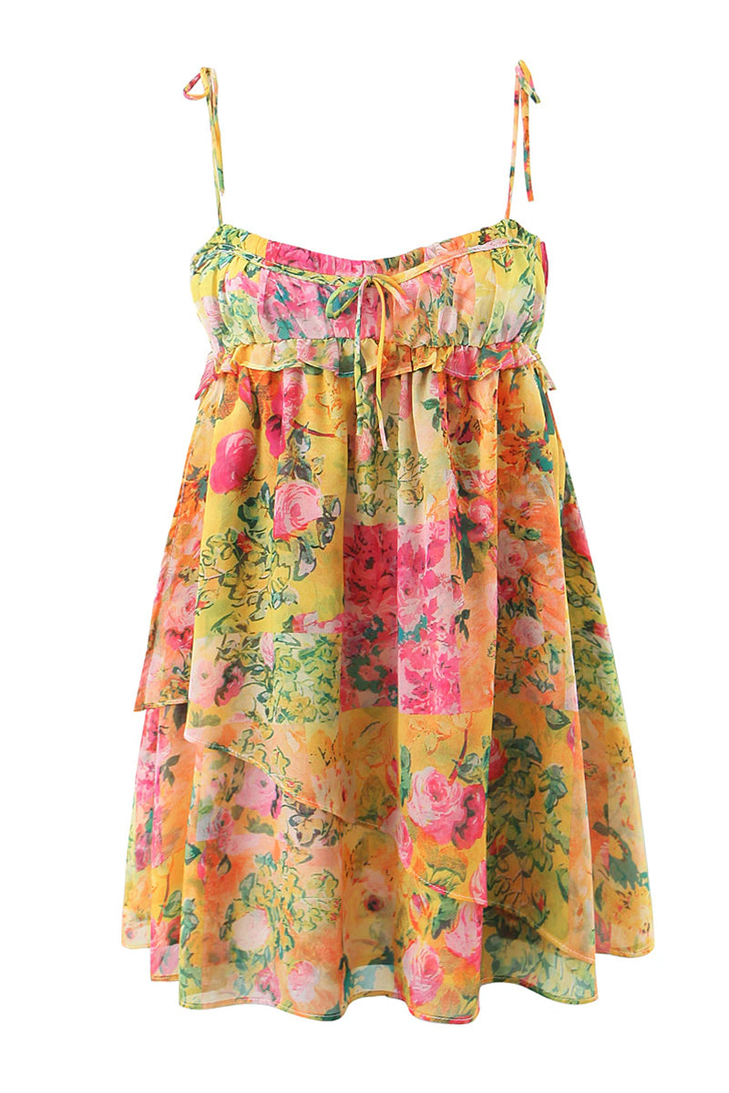 Perfect Vacay Floral Print Mini Dress | Jewelclues
