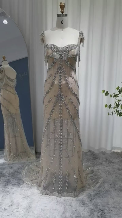 Eliza Doolittle Beaded Maxi Dress | Jewelclues | #style_see through