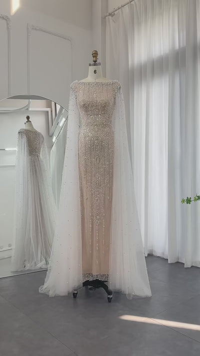 Show Stopper Pearl-Embellished Maxi Dress | Jewelclues