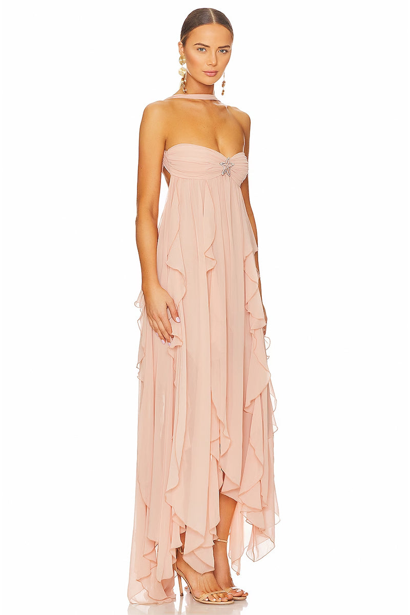 Color_Blush | Ready For Romance Backless Maxi Dress | Jewelclues