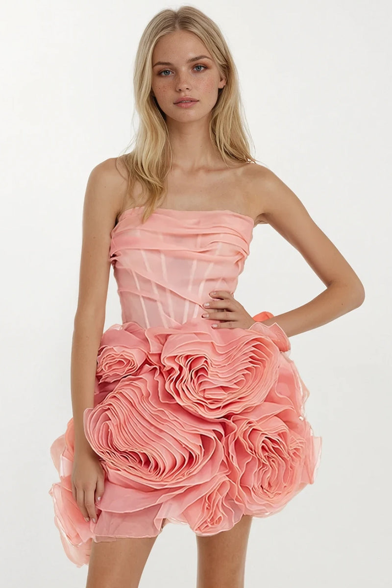 Refined Love Mini Dress | Jewelclues #color_coral
