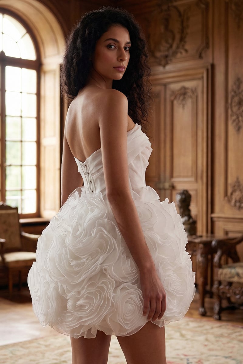 Refined Love Mini Dress | Jewelclues #color_white