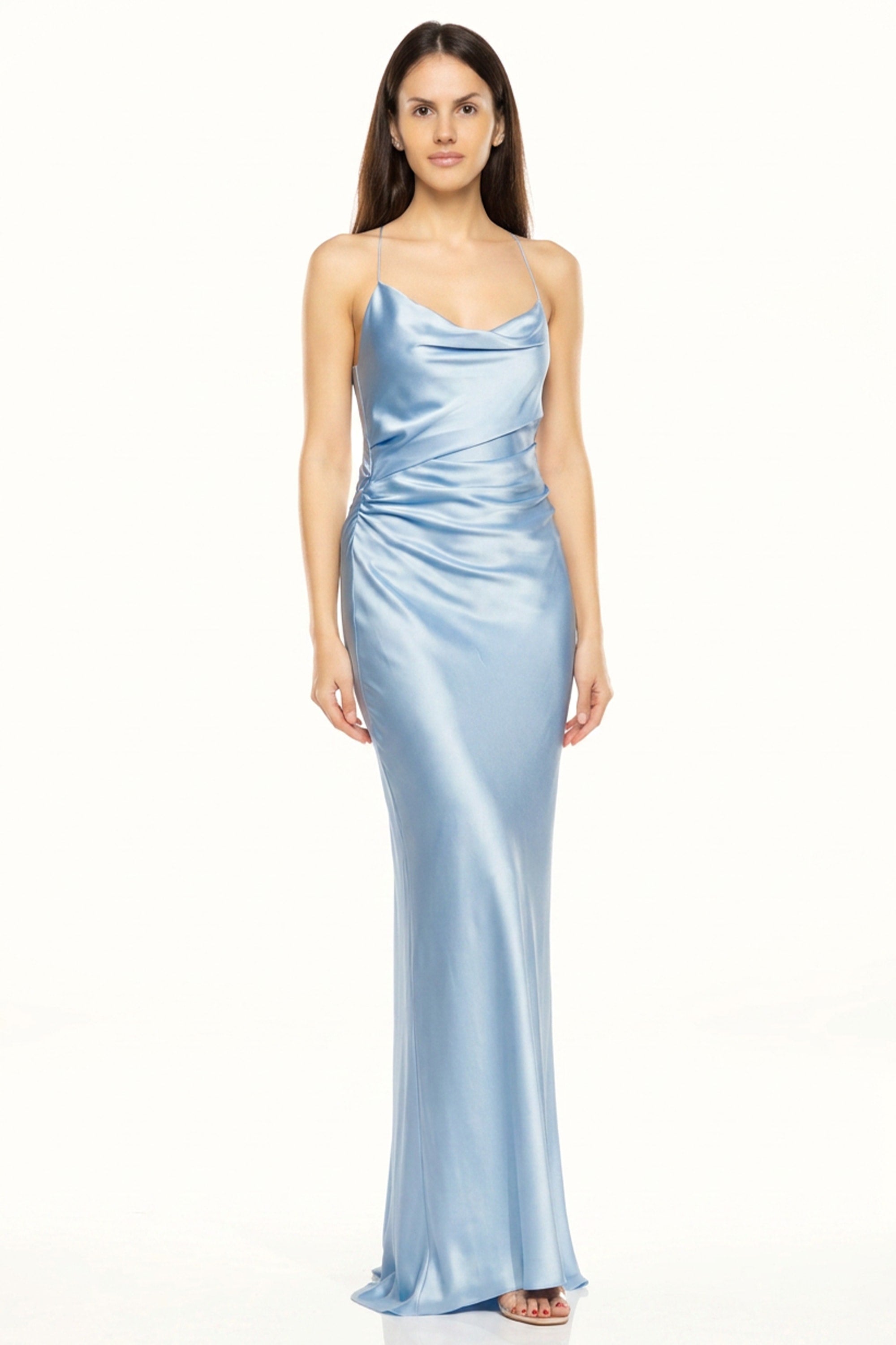 Reverie Silk Charmeuse Gown | JewelClues