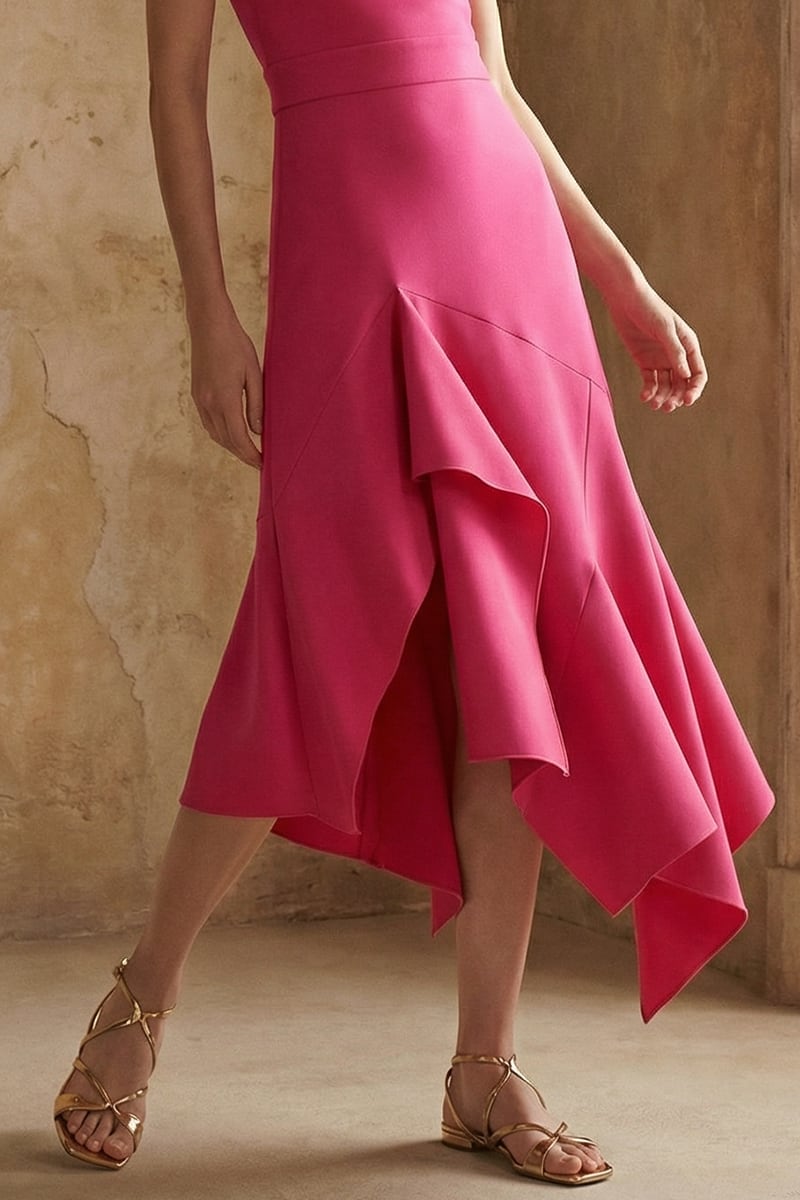 Rosalee Asymmetrical Midi Dress | Jewelclues