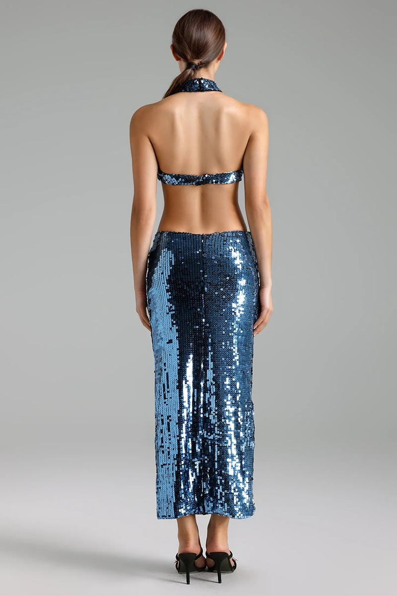 Samba Cutout Sequin Midi Dress | Jewelclues