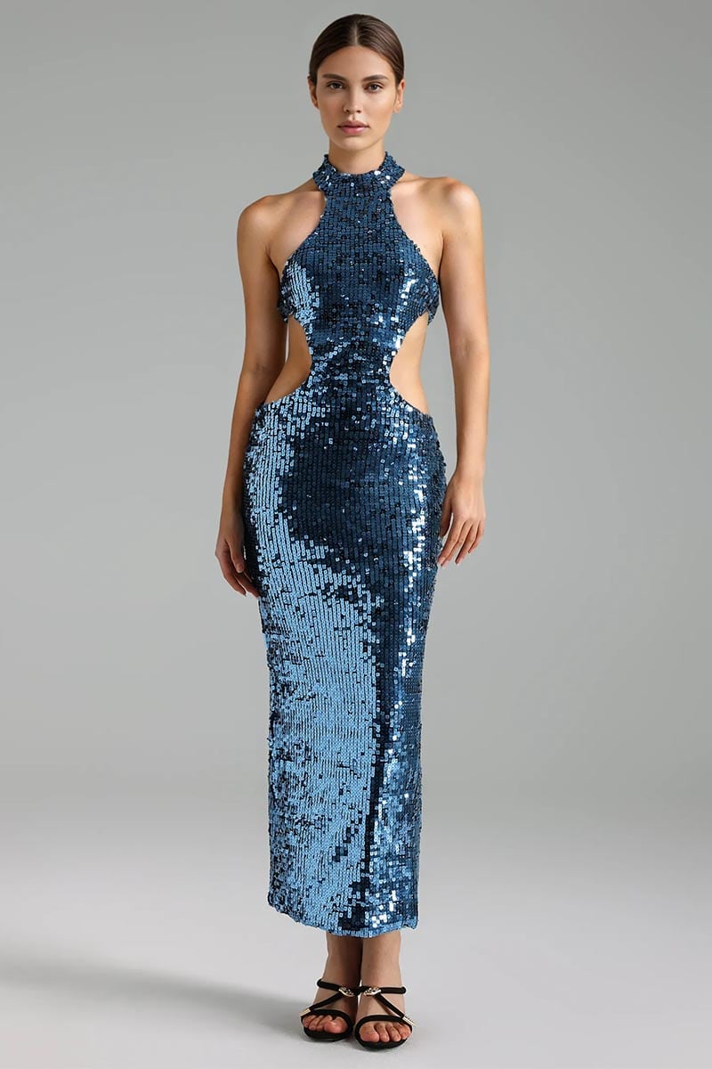 Samba Cutout Sequin Midi Dress | Jewelclues
