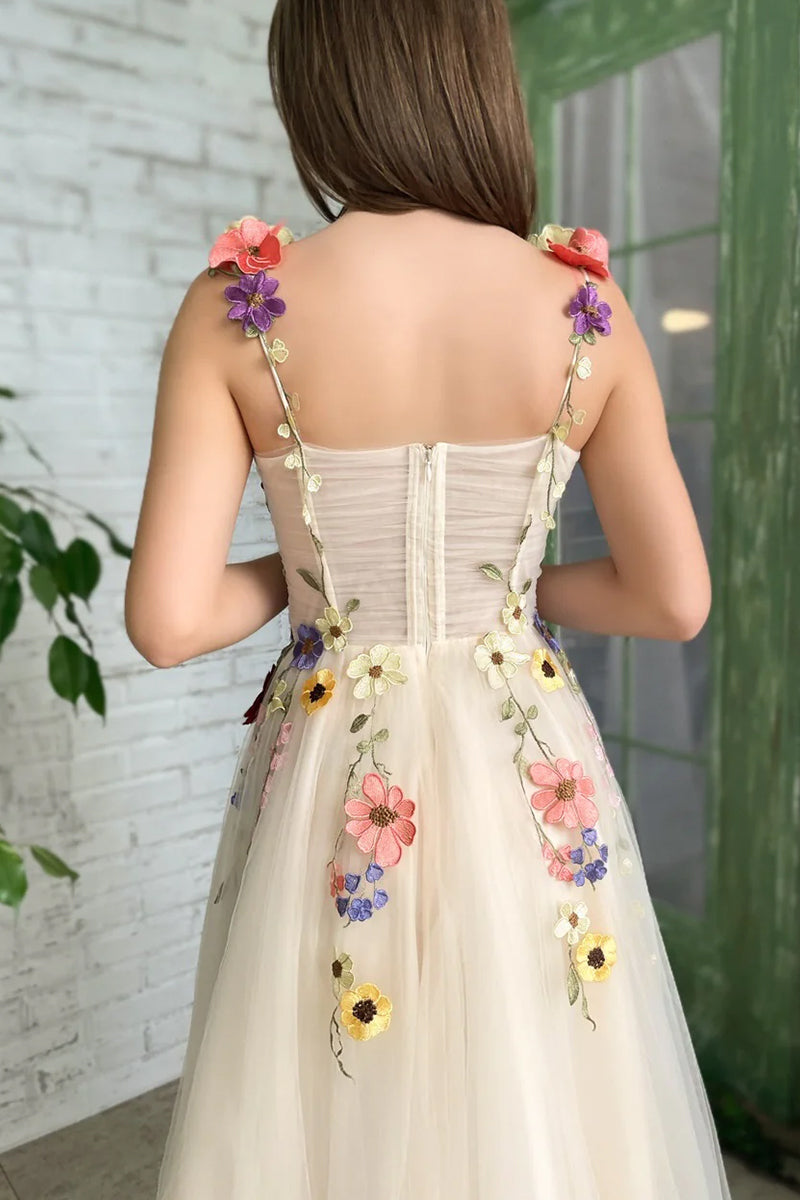 Seasons of Love 3D Floral Midi Dress | Jewelclues