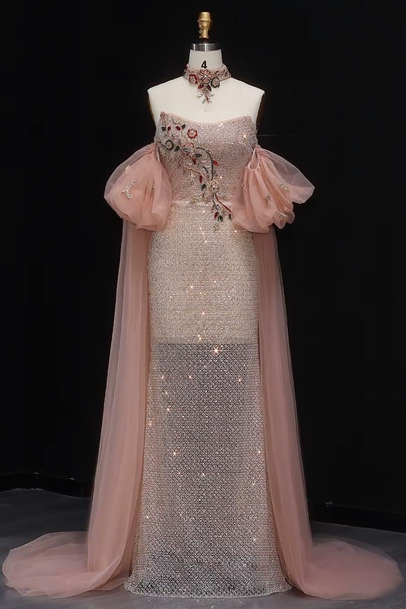 Selena Couture Beaded Maxi Dress | Jewelclues