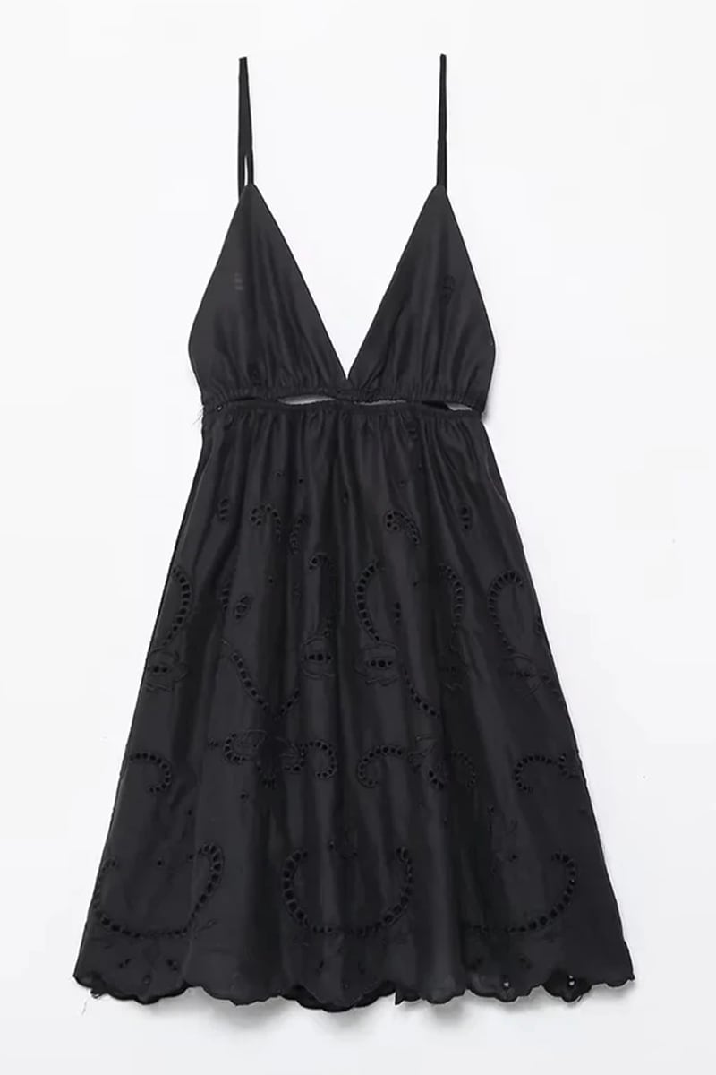Serena Eyelet Mini Dress | Jewelclues