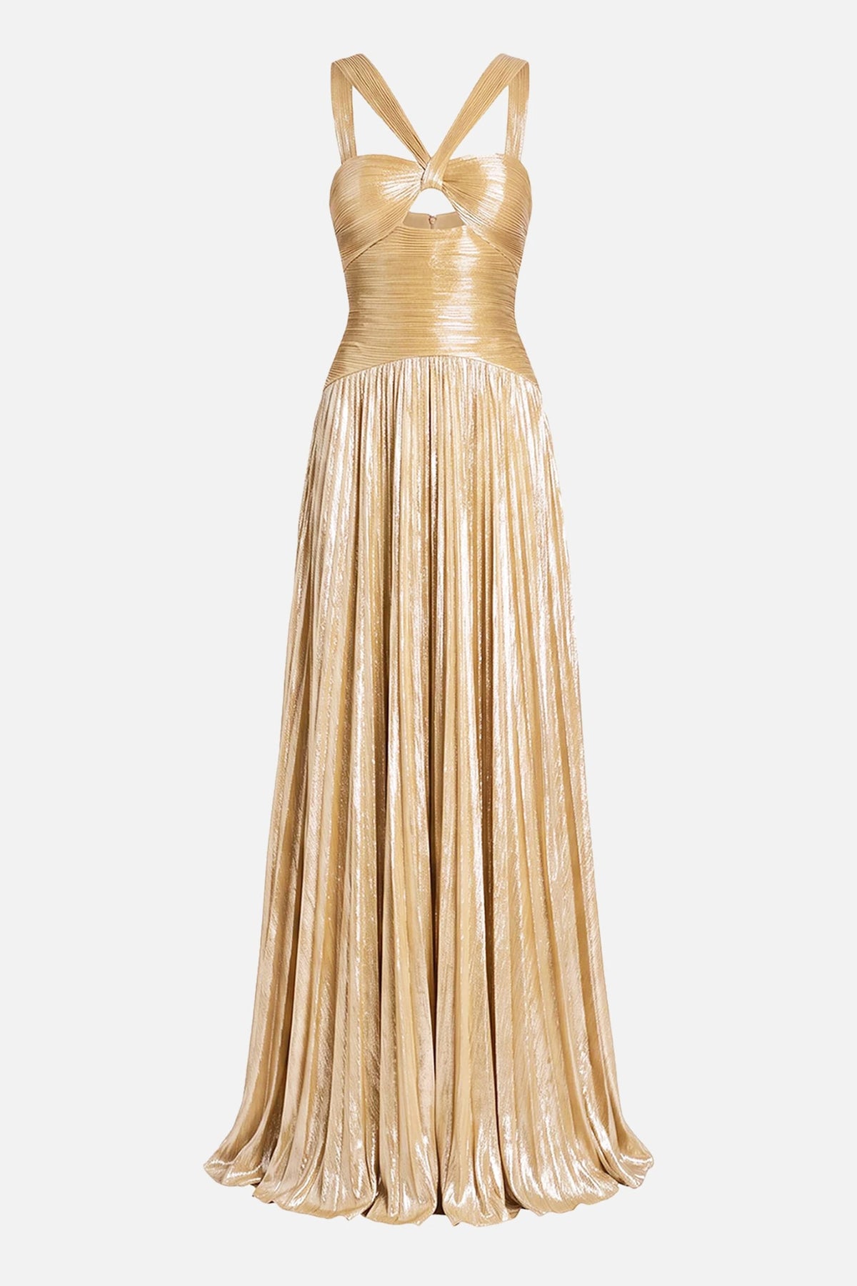 Serena Metallic Cut-Out Gown | JewelClues