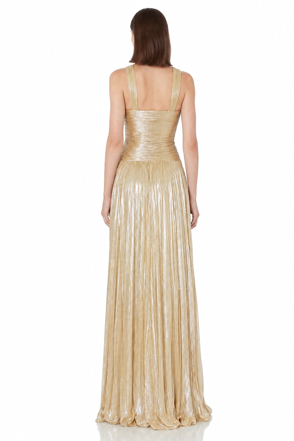 Serena Metallic Cut-Out Gown | JewelClues
