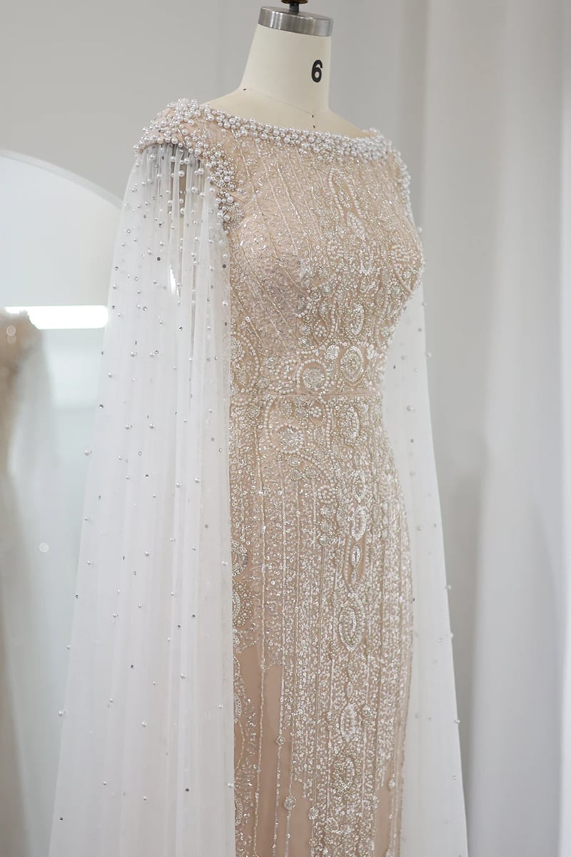 Show Stopper Pearl-Embellished Maxi Dress | Jewelclues