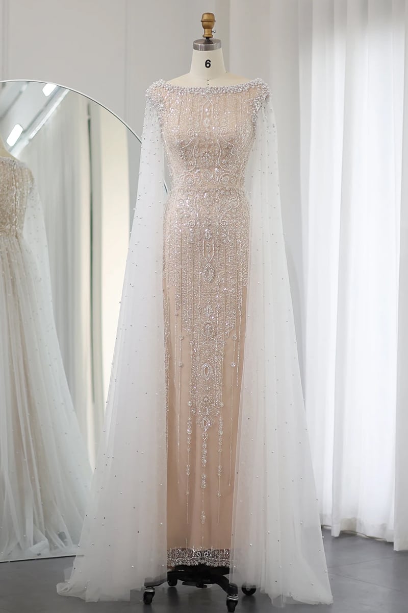 Show Stopper Pearl-Embellished Maxi Dress | Jewelclues