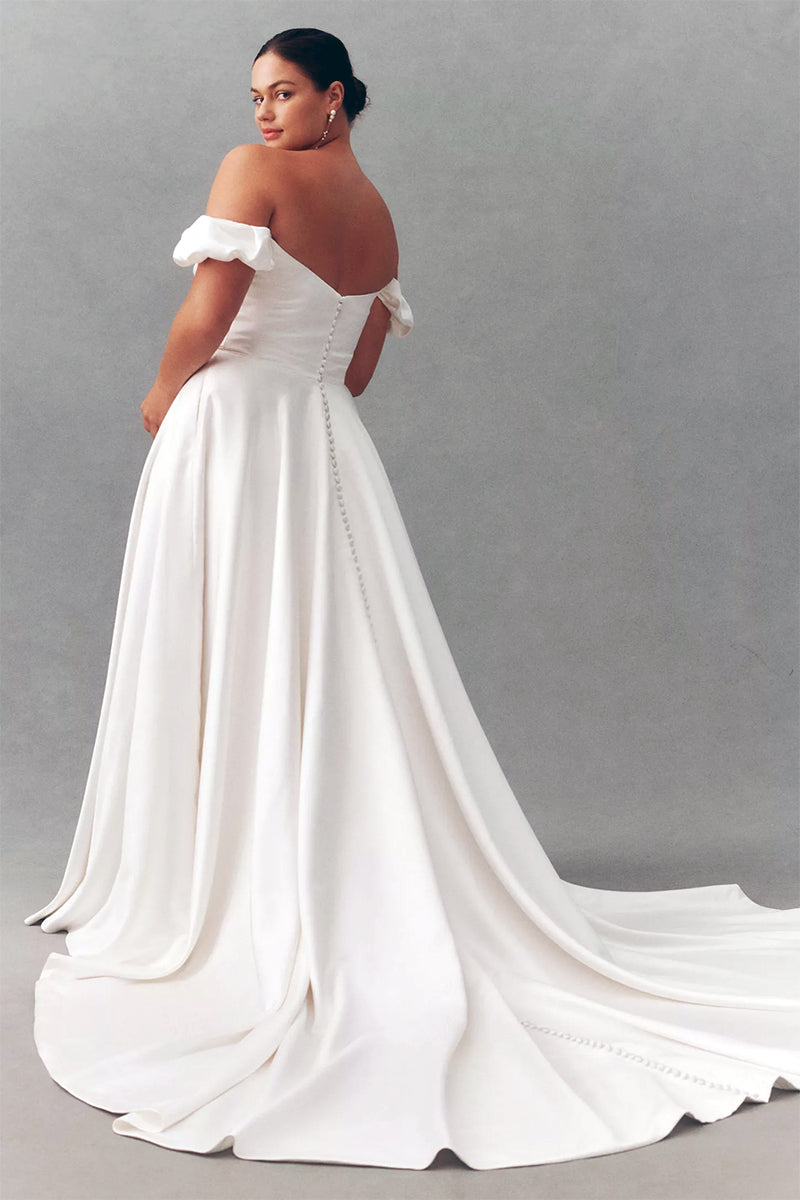 Sincere Romance Strapless Wedding Dress | Jewelclues