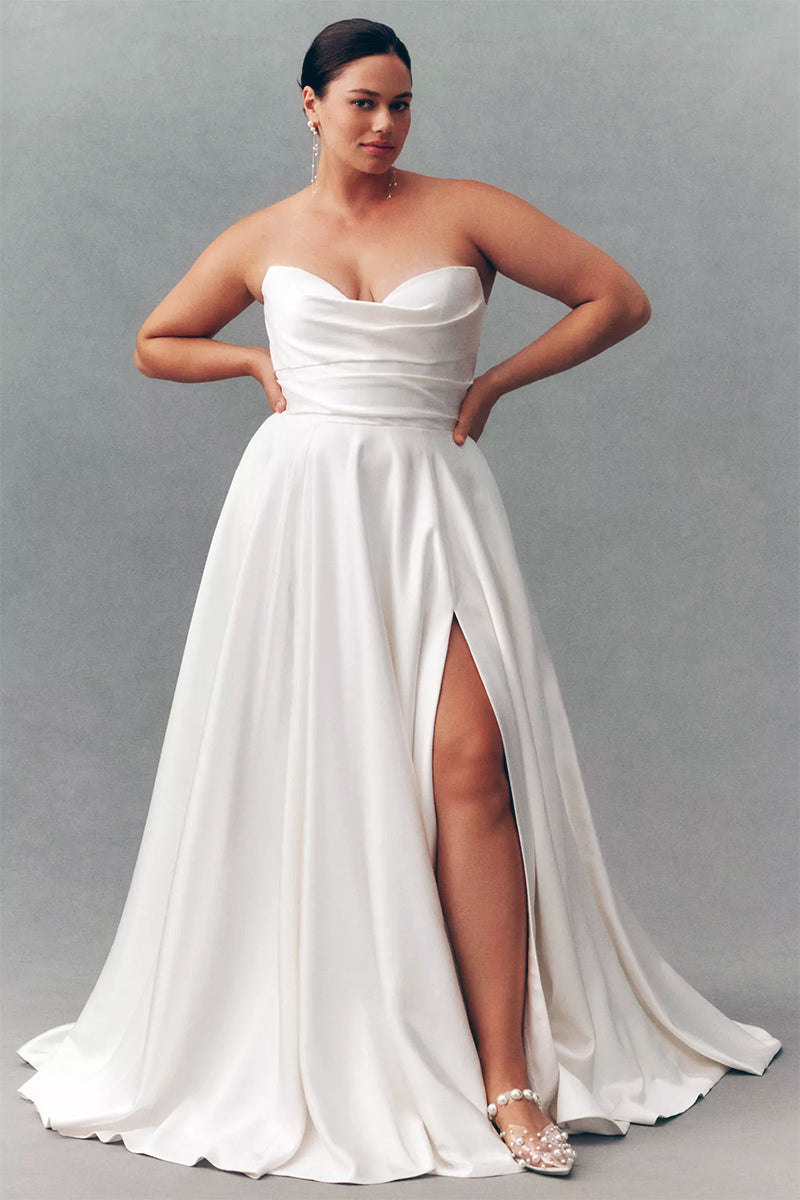 Sincere Romance Strapless Wedding Dress | Jewelclues
