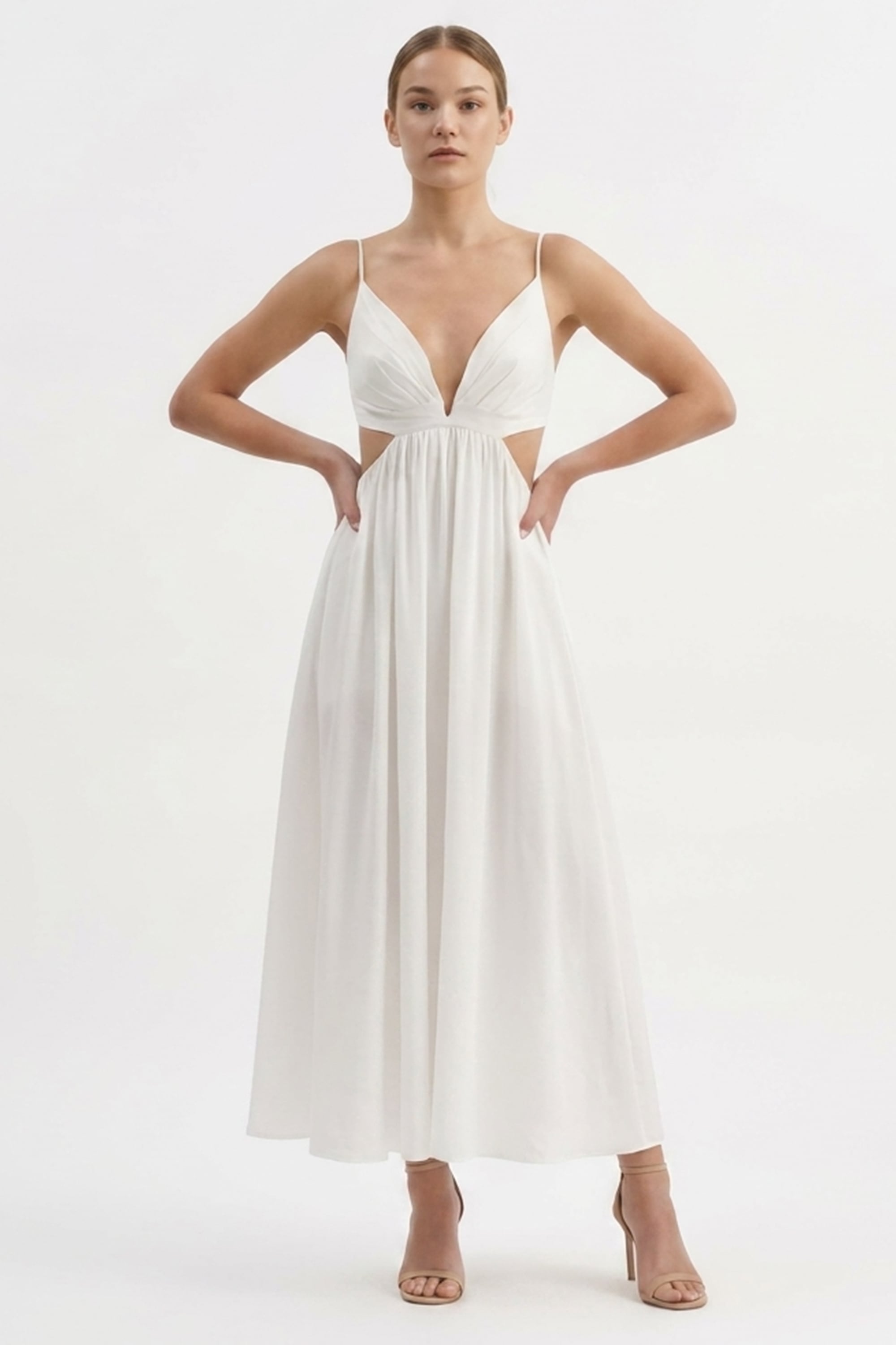 Soleil Silk Poplin Maxi Dress | JewelClues