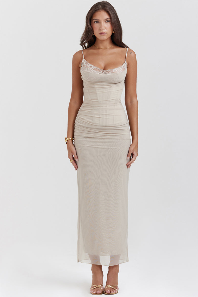 Sweet Amor Bodycon Maxi Dress | Jewelclues #color_gray