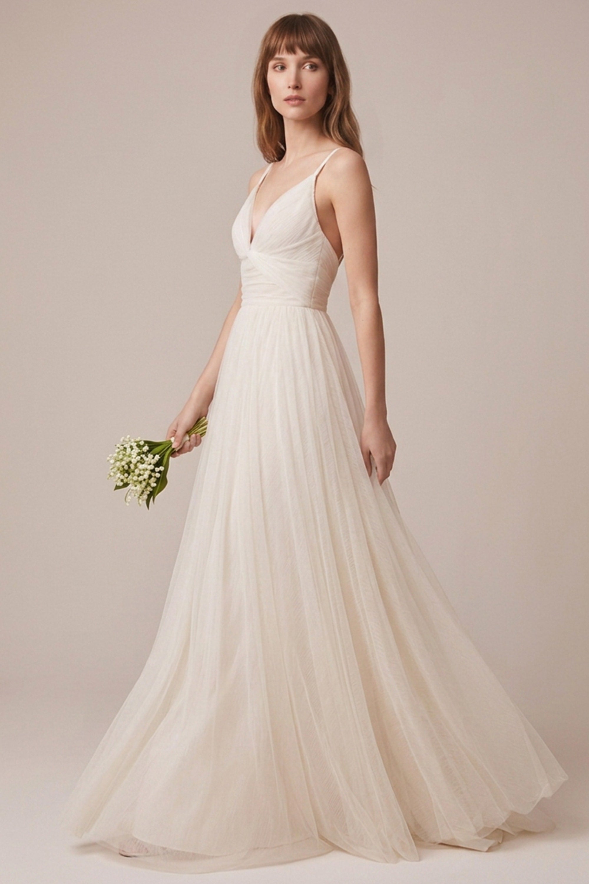 Sweet Love Ivory Tulle Wedding Dress | JewelClues