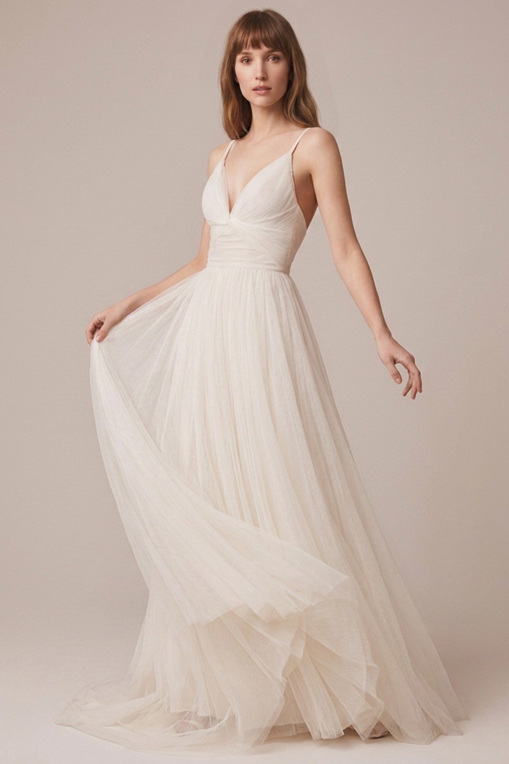 Sweet Love Ivory Tulle Wedding Dress | JewelClues