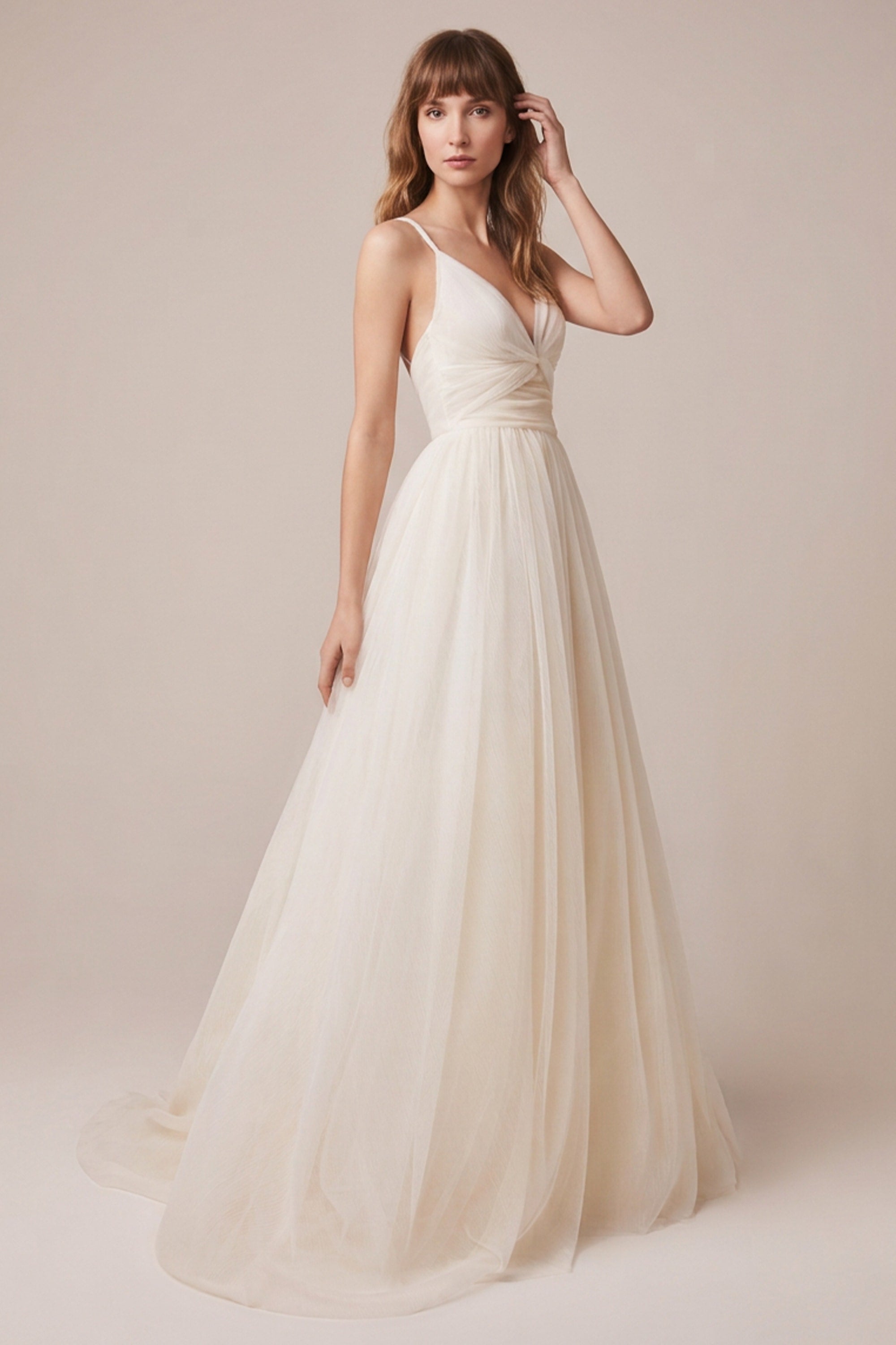 Sweet Love Ivory Tulle Wedding Dress | JewelClues