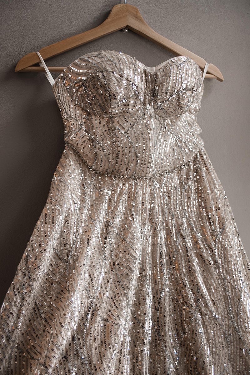 Sweet Love Sequin Strapless Midi Dress | Jewelclues