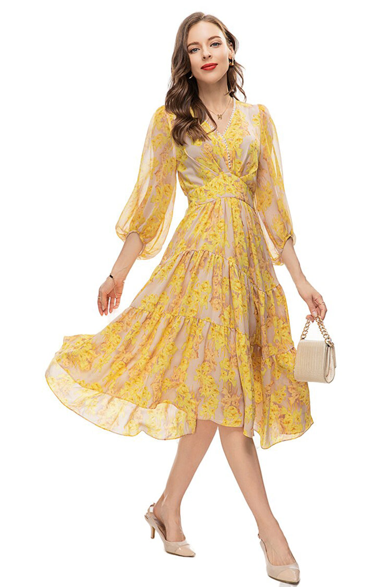 Sweetest Season Floral Print Midi Dress | Jewelclues