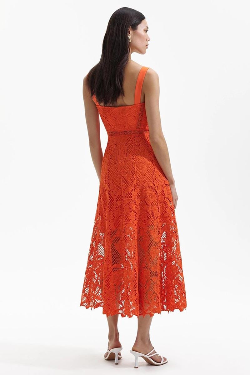 Tampa Lace Bustier Midi Dress | Jewelclues