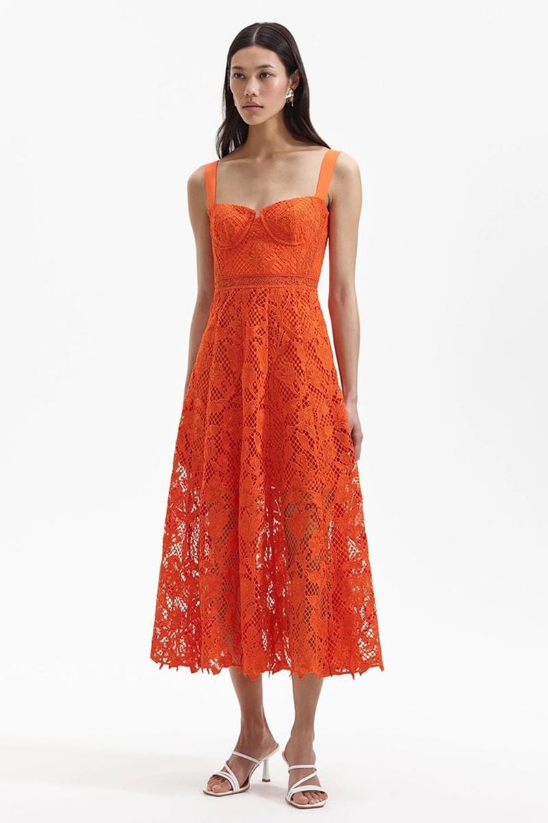 Tampa Lace Bustier Midi Dress | Jewelclues