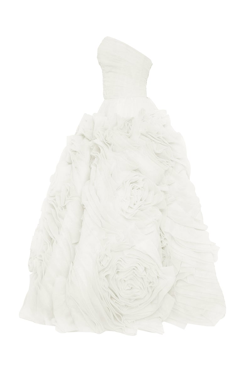 Unreal Sensibility Tulle Strapless Midi Dress | Jewelclues | #color_white