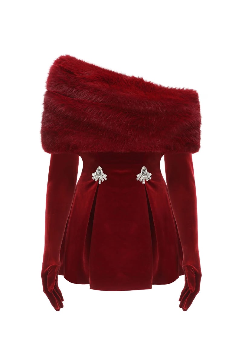 Valencia Velvet Mini Dress | Jewelclues