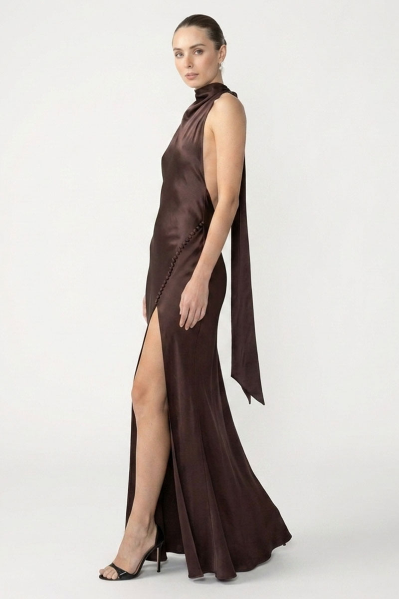 Valora Silk Backless Gown