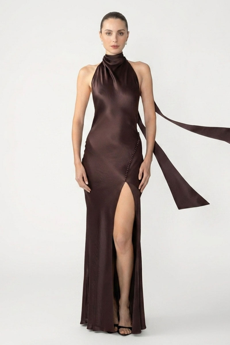 Valora Silk Backless Gown