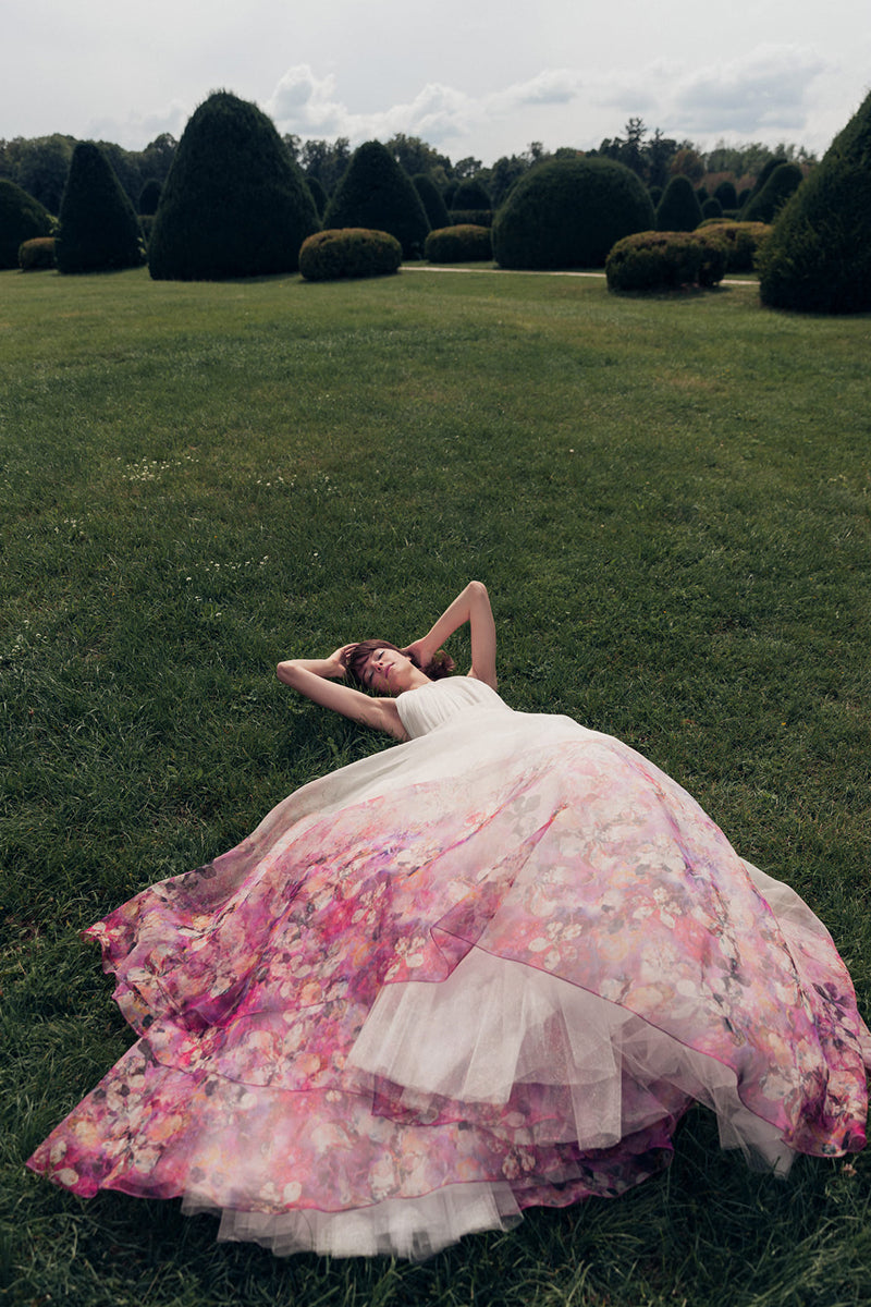 Vivid Romance Halter Wedding Dress | Jewelclues | #color_ivory