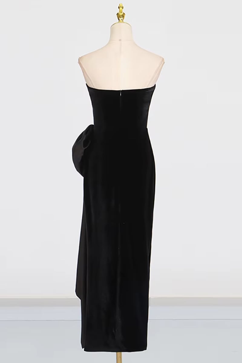 Vivienne Strapless Velvet Gown | Jewelclues