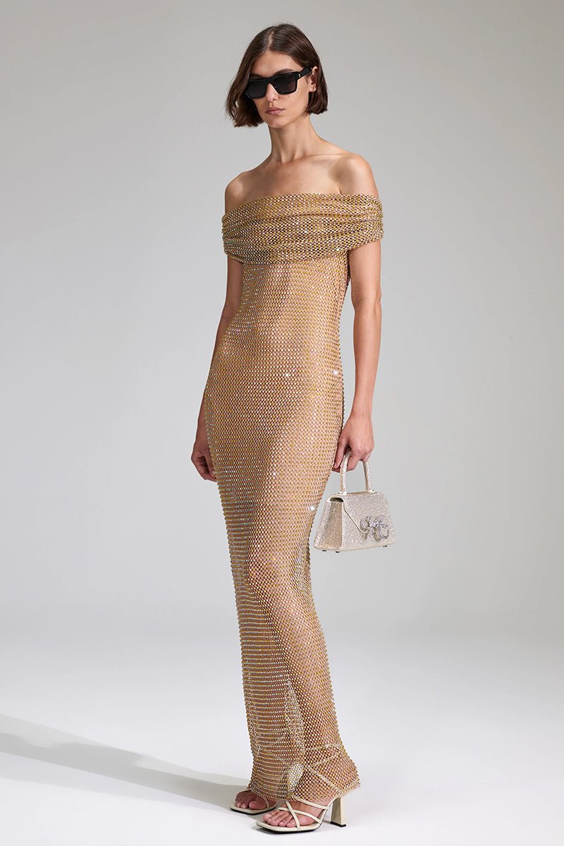 Whimsical Passion Off-the-Shoulder Maxi Dress | Jewelclues