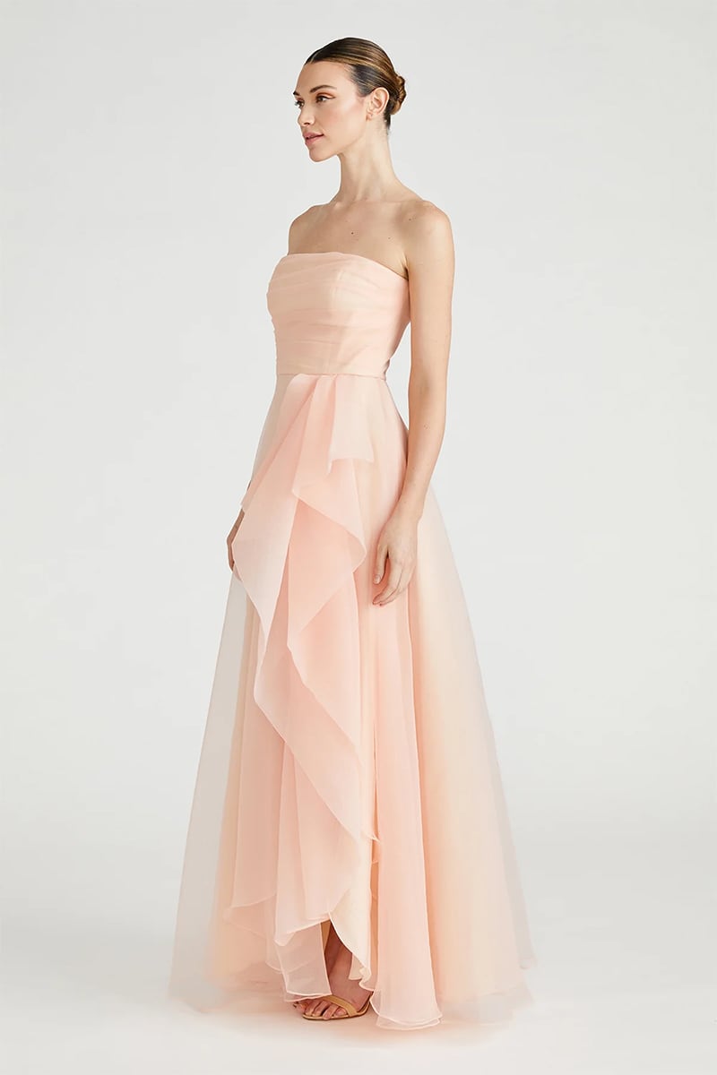 Zoa Strapless Maxi Dress | Jewelclues #color_blush